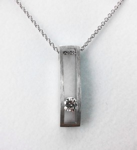 Diamond pendant.