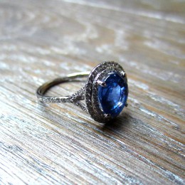 Sapphire ring.