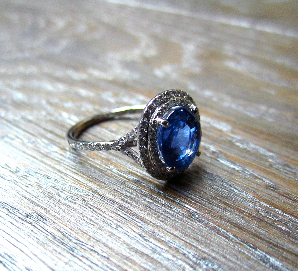 Sapphire ring.