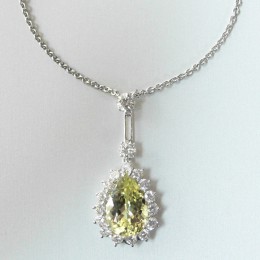 Chrysoberyl & diamond parure.