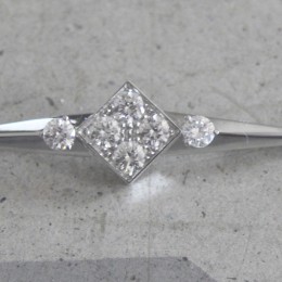 Diamond brooch.