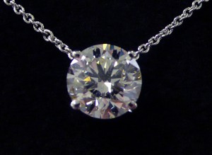 Diamond pendant.