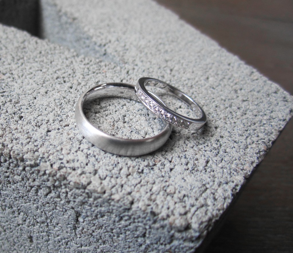 Diamond wedding bands (Sold)