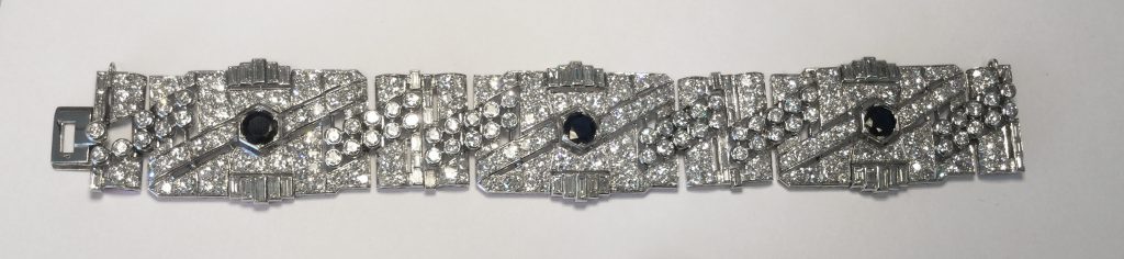 Diamond and sapphire bracelet (Sold)