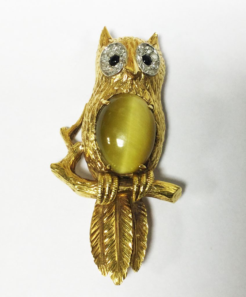 Owl brooch, Hermès Paris (Sold)