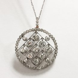 Diamond pendent.