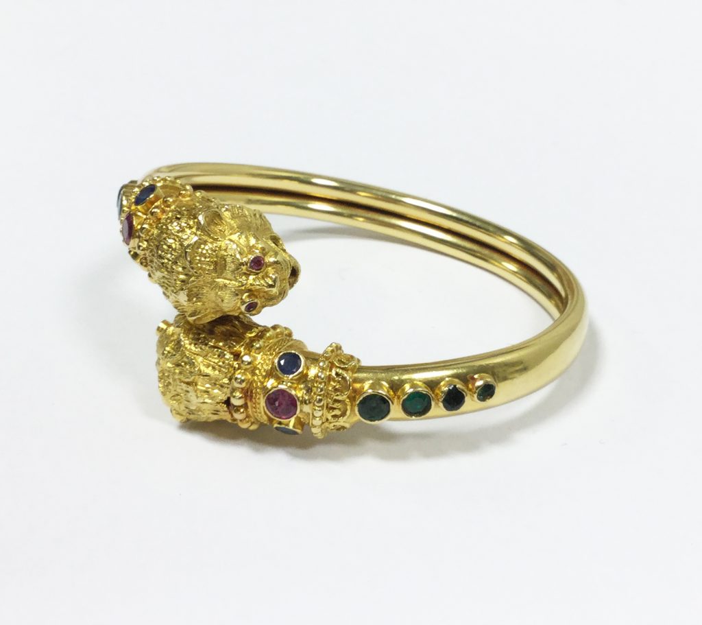 “Lion heads” bracelet, Lalaounis (Sold)