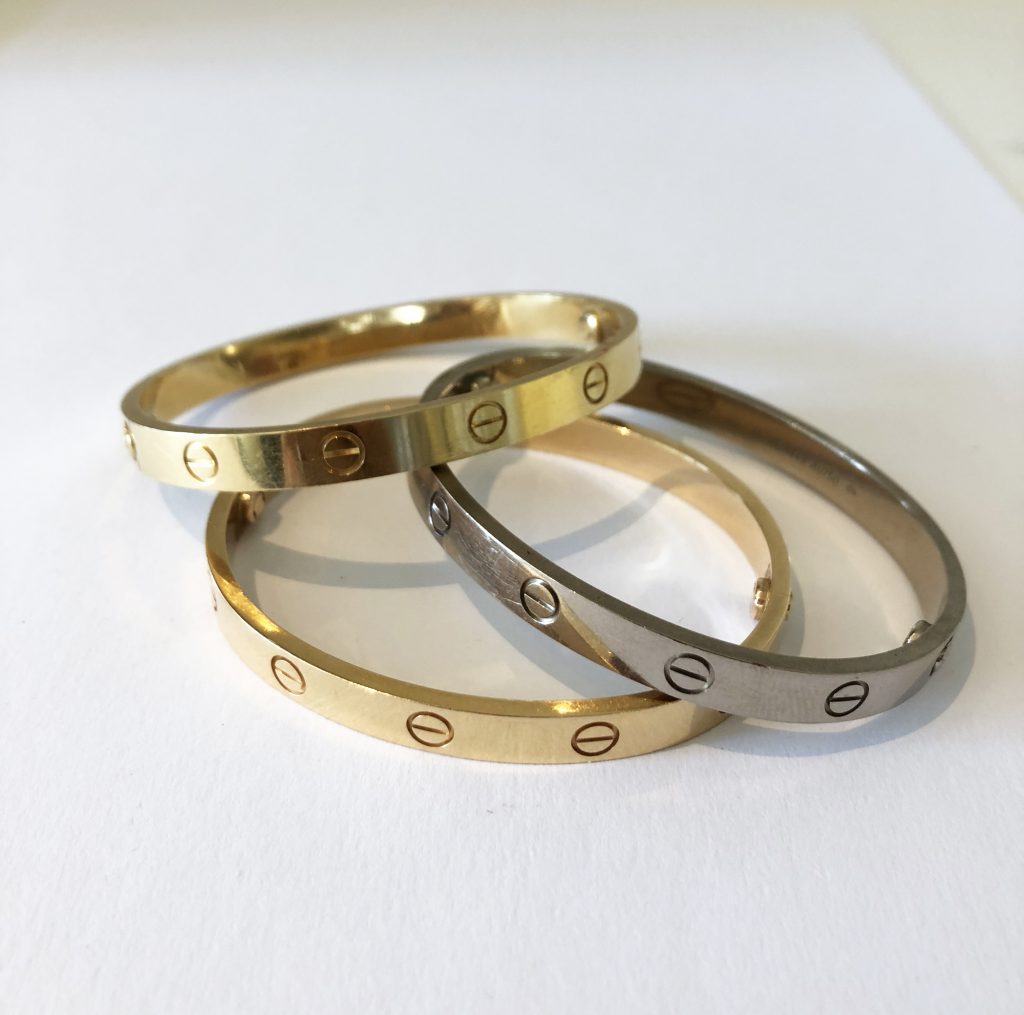 Three Love bracelet, Cartier (Sold)