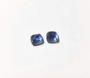 Sugar loaf sapphire earrings.