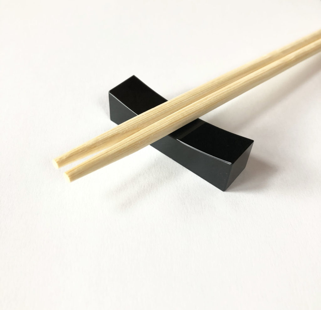 Black jade chopsticks rest (Sold)