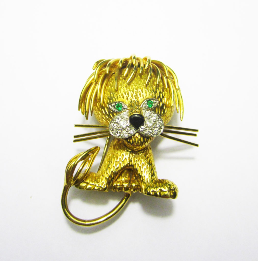 “Lion Ebouriffé” brooch, Van Cleef & Arpels (Sold)