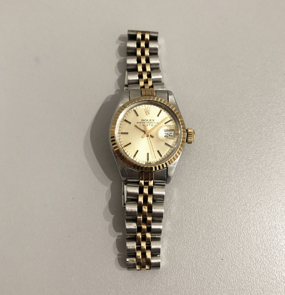Lady Oyster Perpetual Date deux tons, Rolex (Vendu)