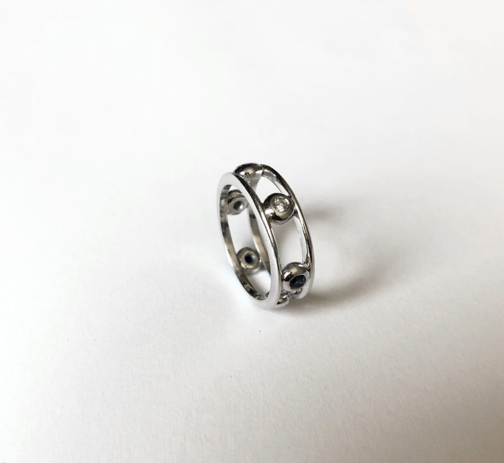 Sapphire and diamond ring (Sold)