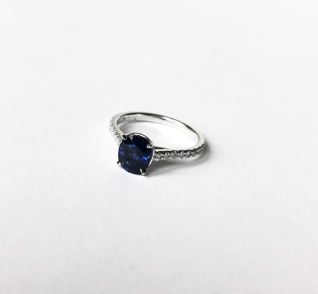 Sapphire and diamond ring (Sold)