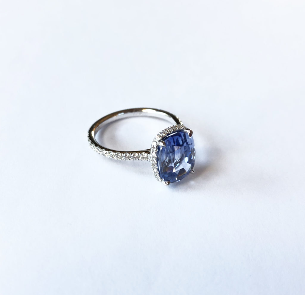 Sapphire and diamond ring (Sold)