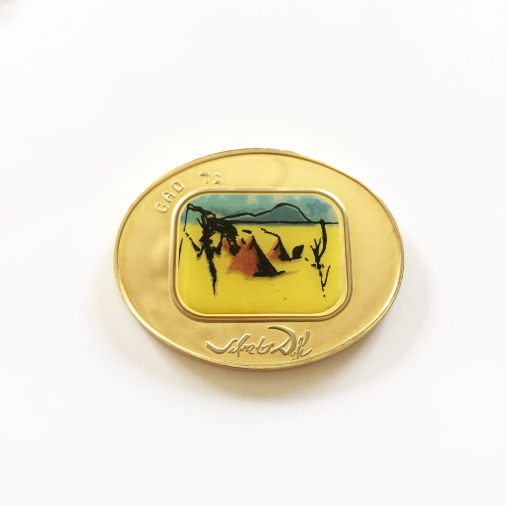 Two gold medals, Salvador Dali (Sold)