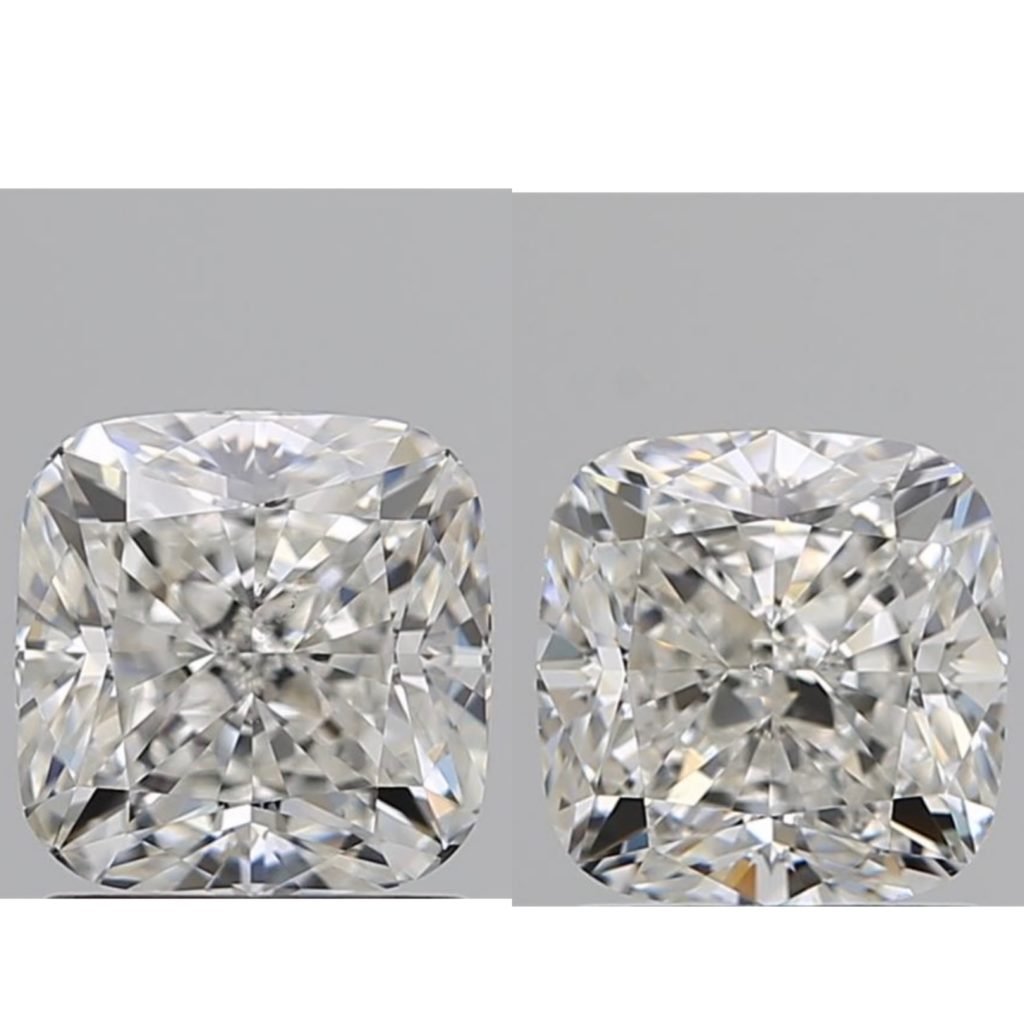 Cushion diamond pair (Sold)