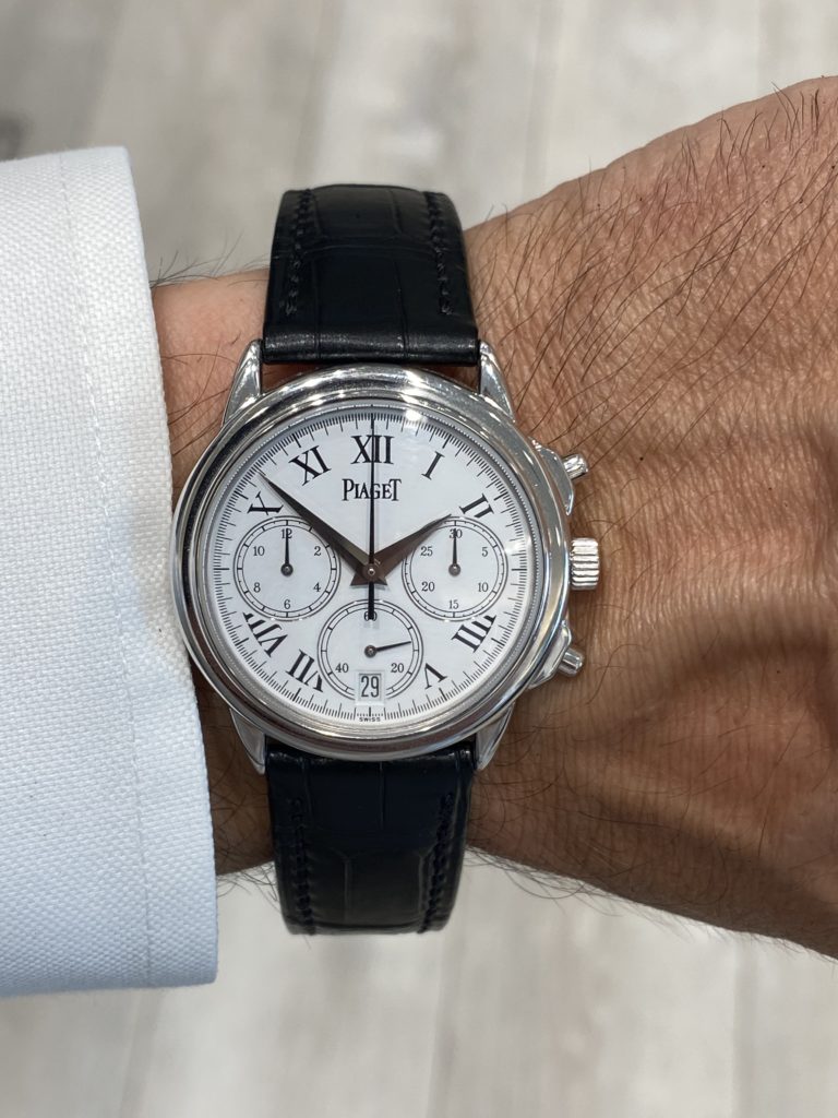 “Gouverneur chronograph” gold watch, Piaget (Sold)