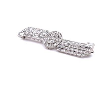 Broche hélice d’avion, platine et diamant, Cartier (Vendu)