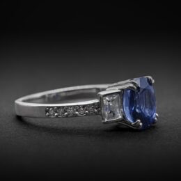 Bague sur mesure saphir et diamant