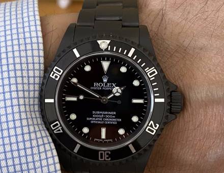 Rolex Oyster Perpetual Submariner PVD noir (Vendu)