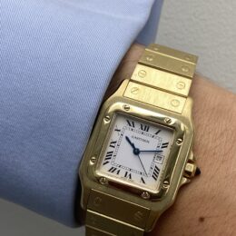 Cartier Santos galbée en or jaune