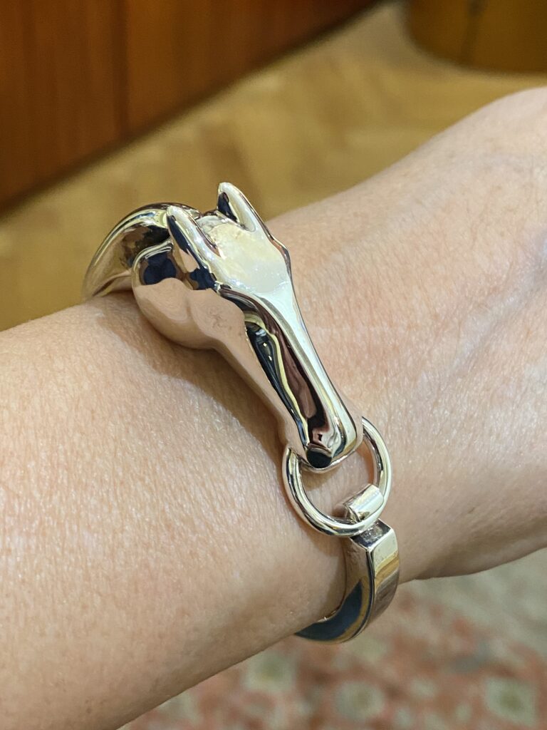 Silver bracelet “Galop”, Hermès