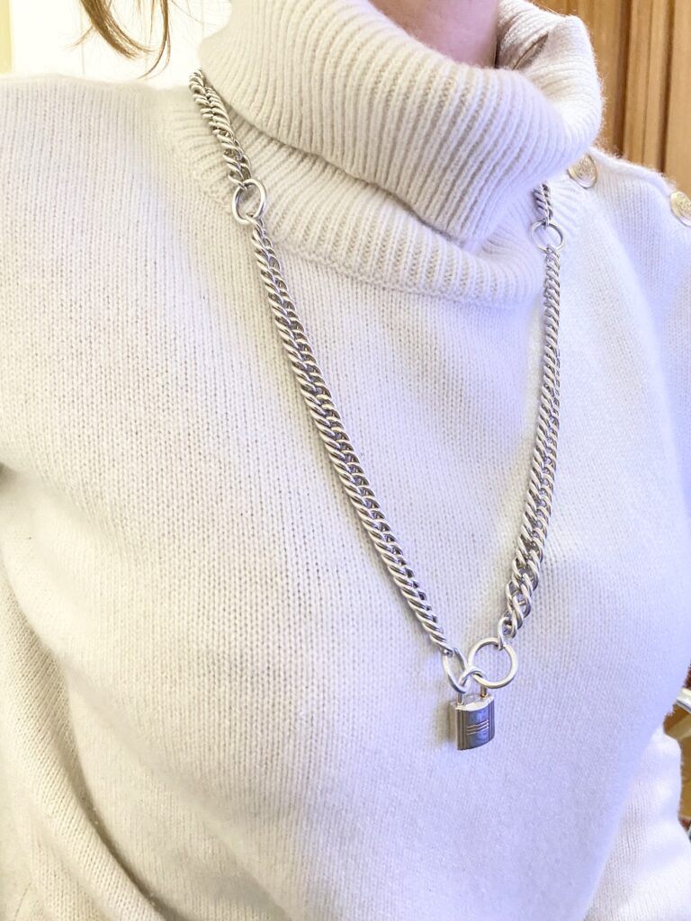 Silver Kelly Cadenas sautoir, Hermès
