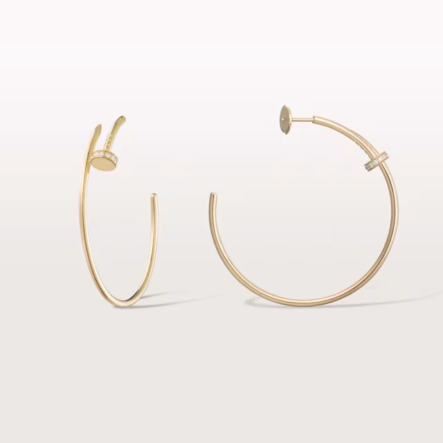 Cartier Juste un clou diamonds hoops, large model